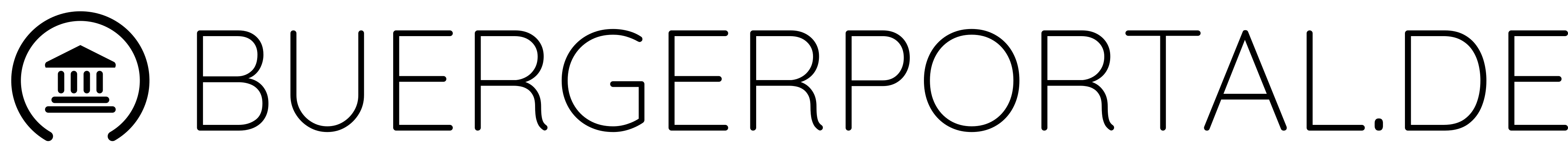 BUERGERPORTAL.DE – Logo, schwarz (PNG)